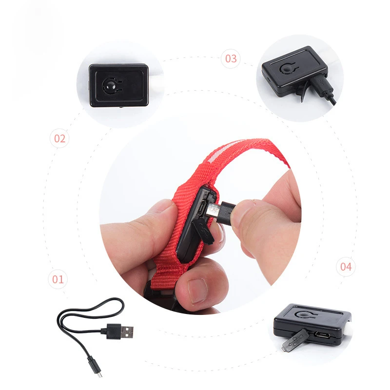 

Pet Supplies Dog Light-up Collar Rechargeable LED Collar Teddy Golden Retriever Large, Medium and Small Dog Pet Collar