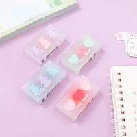 cartoon jelly eraser student stationery rubber wholesale creative love heart cute bear rubber clean without leaving any trace