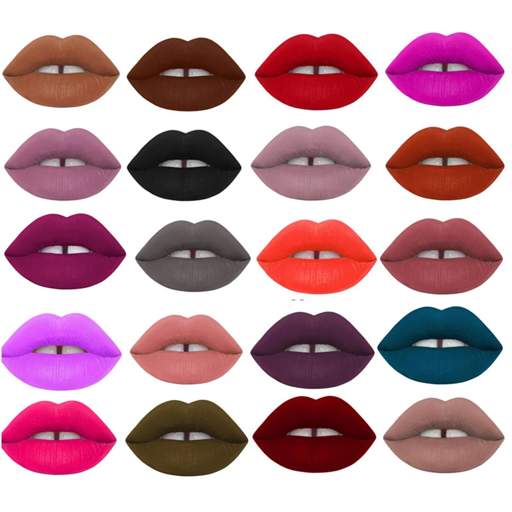 Brand Waterproof Lipstick Long Lasting Liquid Matte Pen Lip Gloss Cosmetics Makeup batom For Women | Красота и здоровье