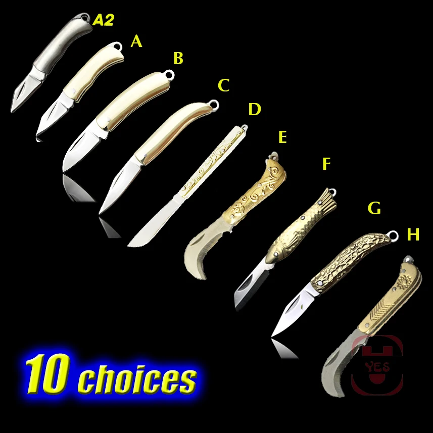 Новое поступление латунный Мини карманный складной нож CS GO портативный походный