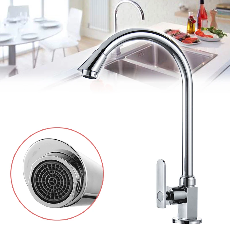 Кухонный кран поворотный на 360 градусов смеситель из нержавеющей стали кухонный