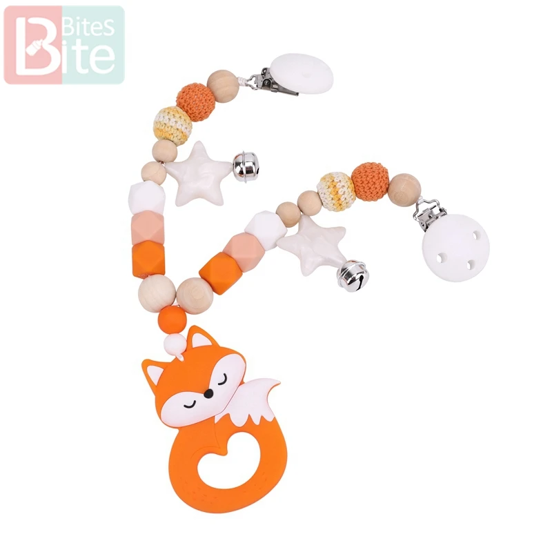 1 шт. детский деревянный зубопрорезыватель соска-пустышка с цепочкой буковое