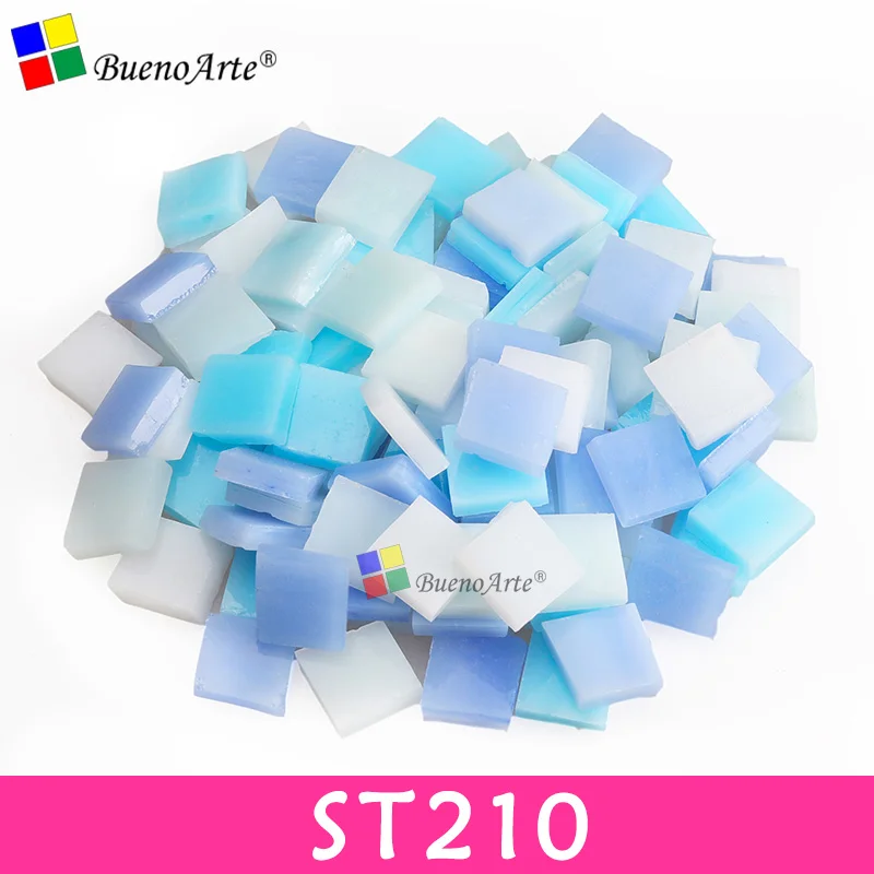 ST210 200 г/270 шт 10X10 мм 3/8 дюйма микс витражные полосы, мозаичные хобби, DIY Поставщик материалов, Мини Свободные Стеклянные детали Тиффани - Цвет: ST210