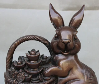 Бесплатная доставка &lt&lt&lt&lt 11 &quotСчастливая китайская статуя из чистой бронзы с