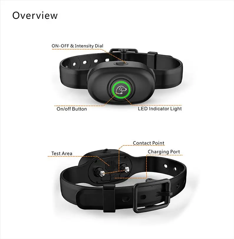 Электрический ошейник для собак водонепроницаемый обучения перезаряжаемый