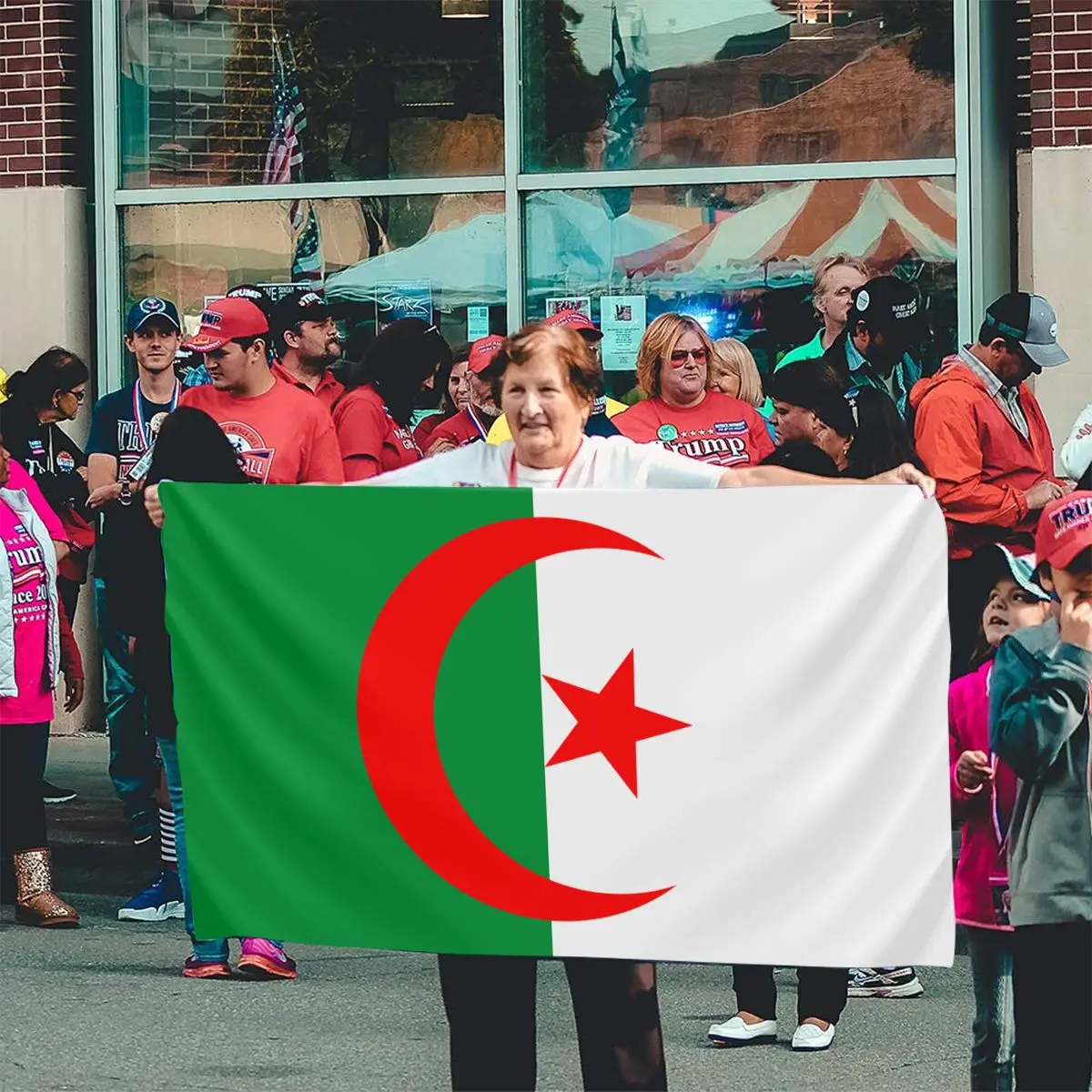 Флаг Алжира баннер с национальным флагом 90x150 см | Дом и сад