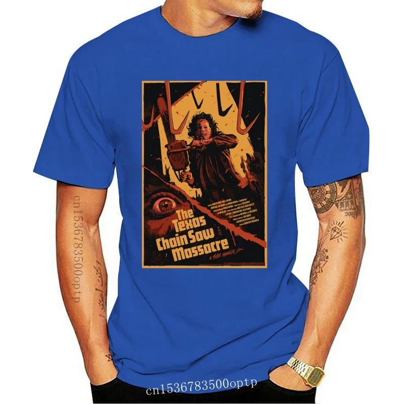 

New THE TEXAS CHAINSAW MASSACRE Horror Movie T-Shirt Men'S High Quality Tops Hipster Tees 2018 Summer T Shirt The 2021