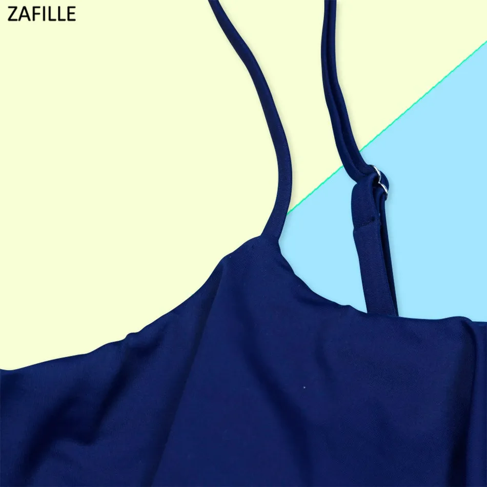 Женский купальник с цветочным принтом ZAFILLE купальный костюм оборками бикини для