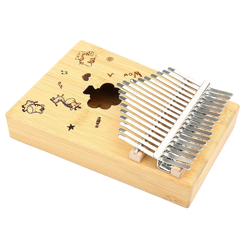 17 клавиш Фортепиано калимба с мелодией молоток деревянный ручной палец пианино