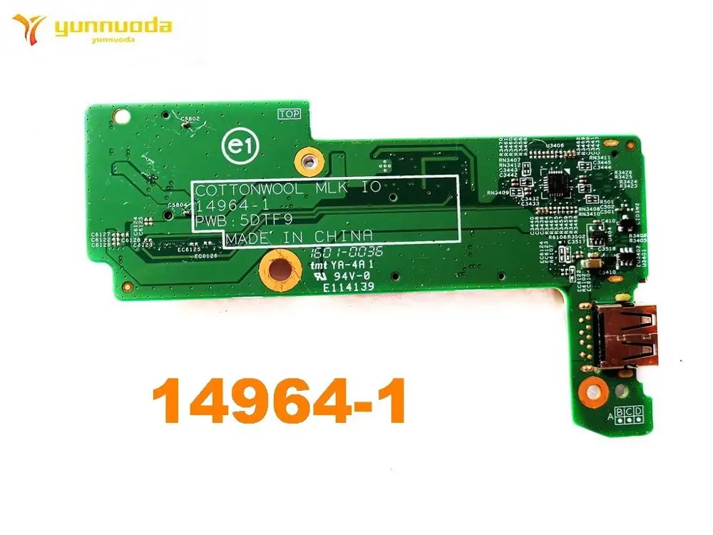 

Original For Inspiron 13 13-7353 13-7000 7359 0GMTD5 COTTONWOOD IO 14964-1 5DTF9 USB SD Card Reader switch Board tested good