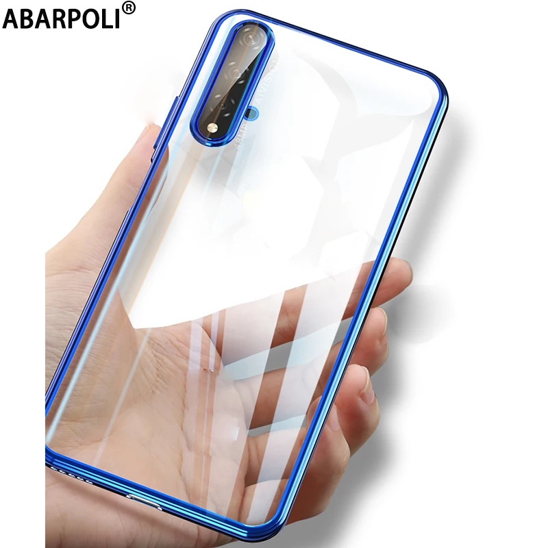 Чехол для Huawei Honor 8 9 10 20 Lite прозрачный мягкий чехол из ТПУ с силиконовым покрытием