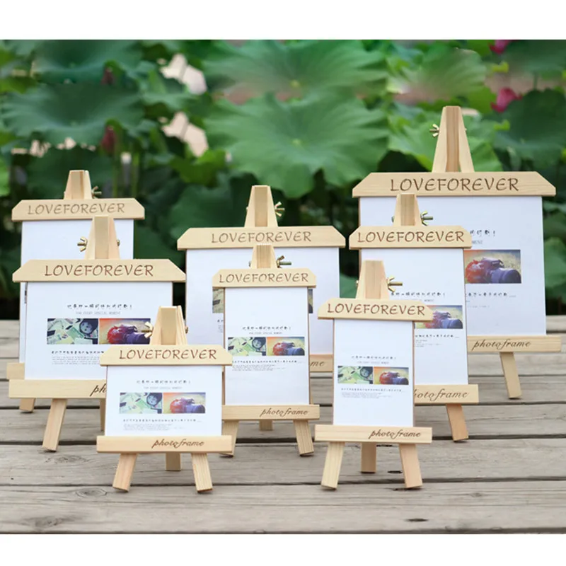 Фоторамка из массива дерева маятник простой мольберт дизайн фотостудия