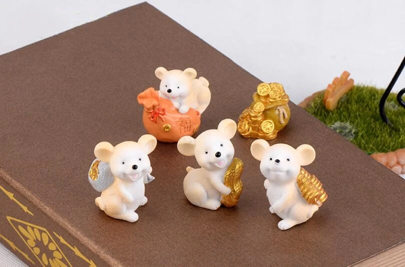 Слитки для денег мышонка сувениры с узорами фигурка модель ремесла подарок