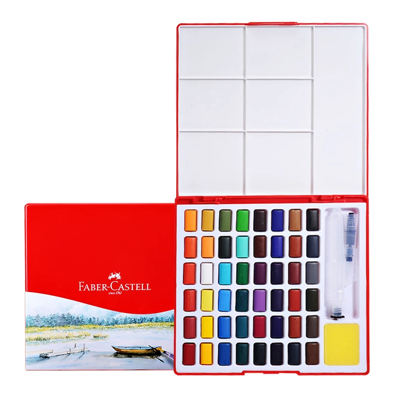 Однотонная Акварельная краска Faber Castell 24./36/48 цветов Набор для | Акварельные краски -4000527757660