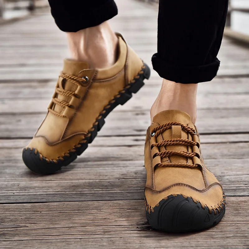 Мужские классические кожаные мокасины ручной работы роскошные брендовые лоферы