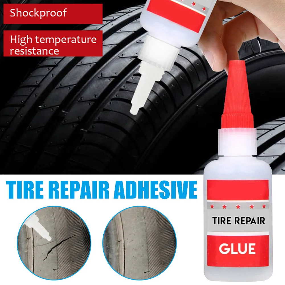 

Tire Repair Glue Tyre Puncture Sealant Glue Bike Car Tire Repair Patch Waterproof Resistant VC