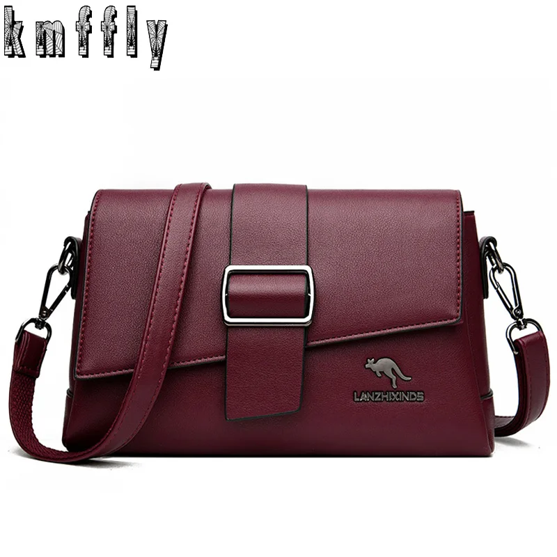 

KMFFLY Hot sales Women Shoulder Bags High Quality Leather Crossbody Bags Fashion Luxuy Brand Bags For Women SAC designer bags