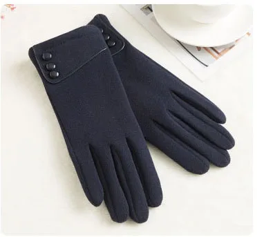 N919-blue ECOBROS классические Luvas de inverno женские модные зимние перчатки для активного отдыха, спортивная теплая и бархатная перчатки для сенсорного экрана перчатки - Цвет: N919-blue