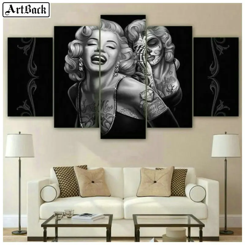 Искусственная живопись Мэрилин Монро искусственный череп искусственное