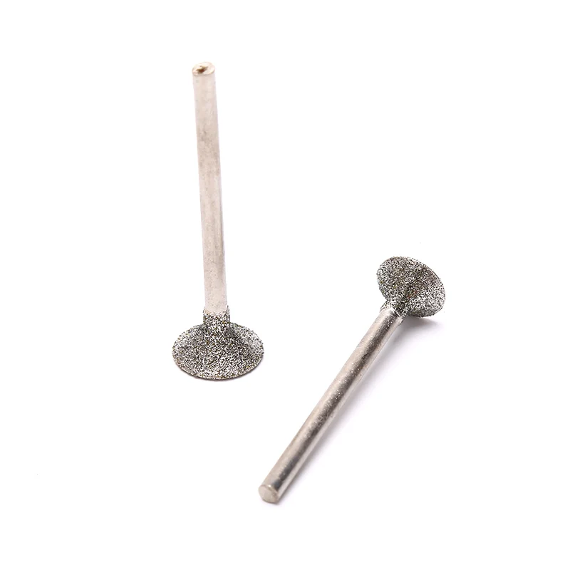 

1PCS New Emery Diamond Grinding Head Mounted Point 2.35/3mm Shank Spherical Concave Jade