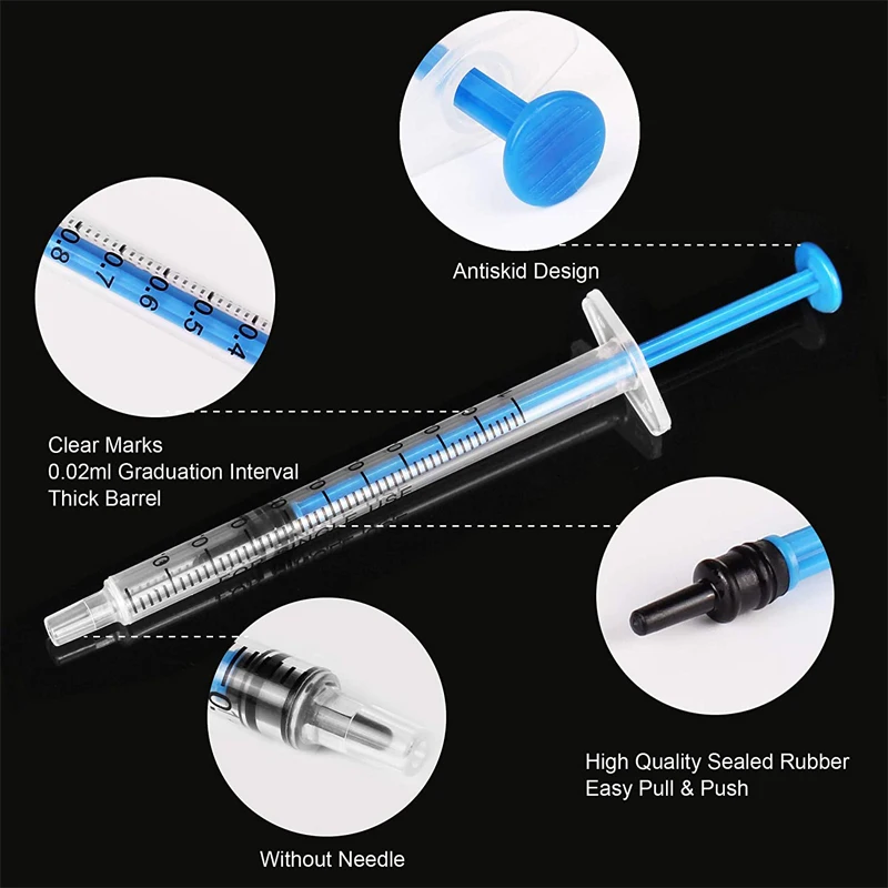 Пластиковые шприцы с крышкой 1 мл без иглы | Обустройство дома