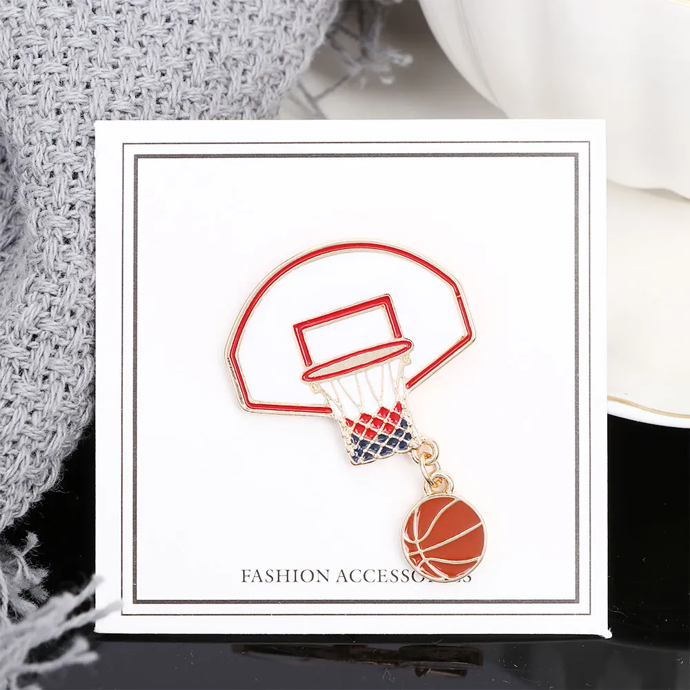 Новые заколки и броши эмалированные для баскетбола любителей эмалевые значки