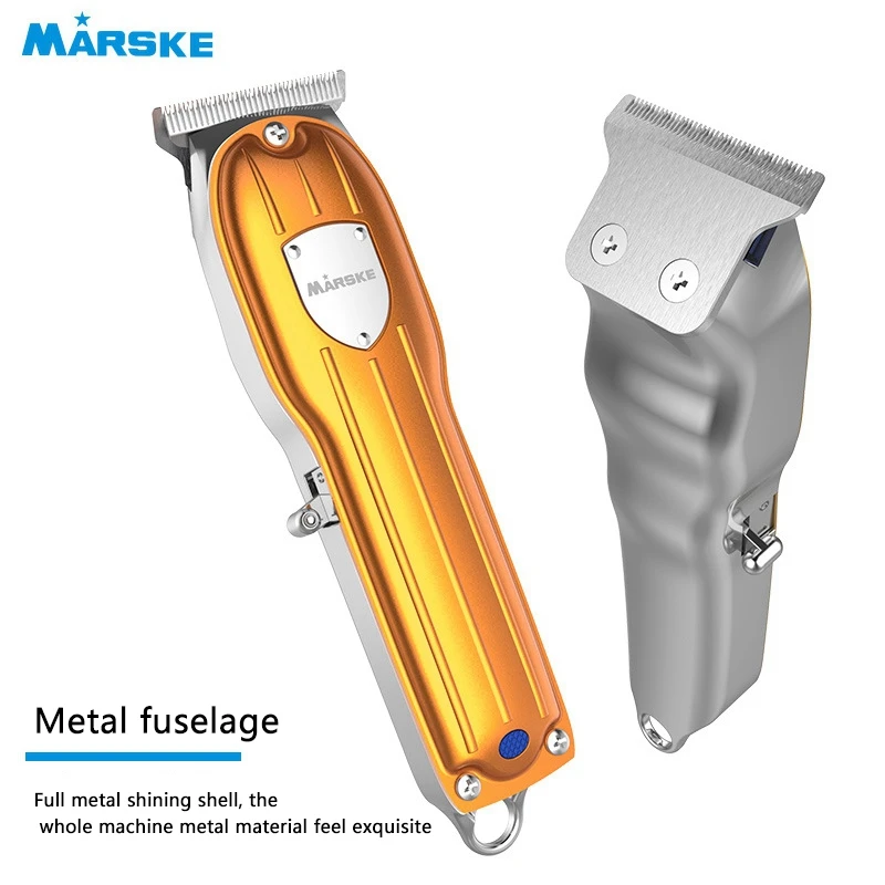 

MARSKE Mens Hair Clipper Professional Hair Trimmer Barber Clipper Set Trimmer Cordless Haircut Grooming Kit USB Rechargeable