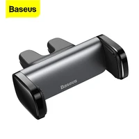 baseus mini car phone holder air vent mount stand for iphone 12 11 xs max xr xiaomi huawei smartphone bracket in car gps support