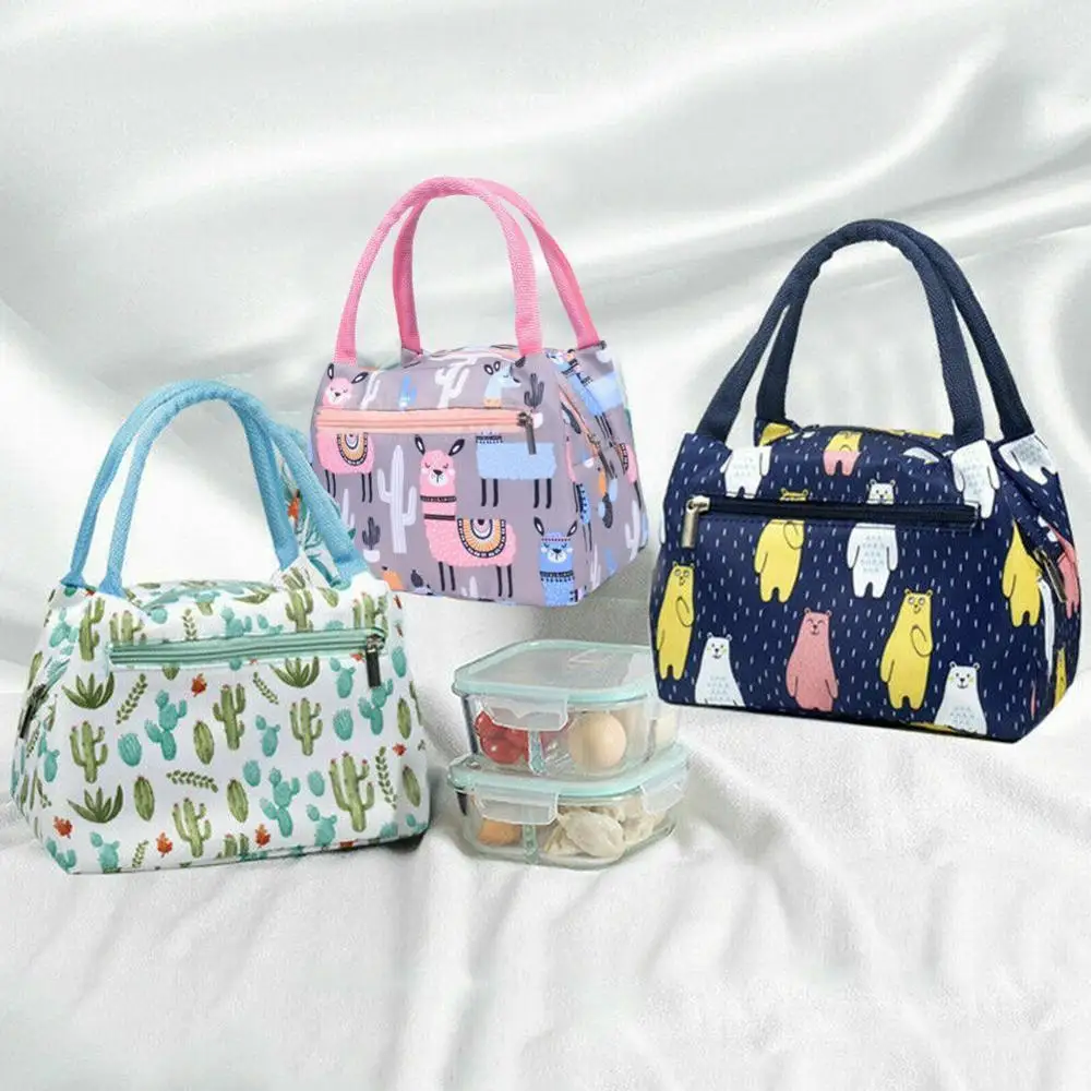 Сумка для обеда Изолированная холодная полоса чехол пикника термальная