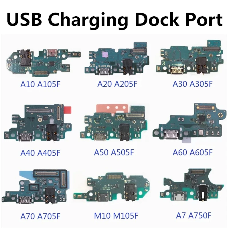 Док станция с USB разъемом для зарядки плата гибкий кабель Samsung A10 A20 A30 A40 A50 A60 A70 A80 A90