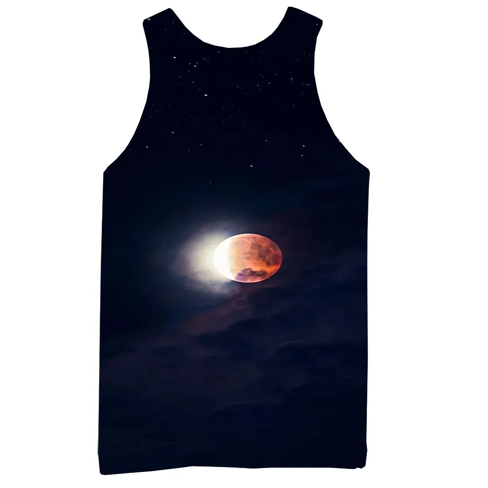 

Space Tank Top For Men 3D Print Sleeveless Constellation Pattern Top Graphic Vest