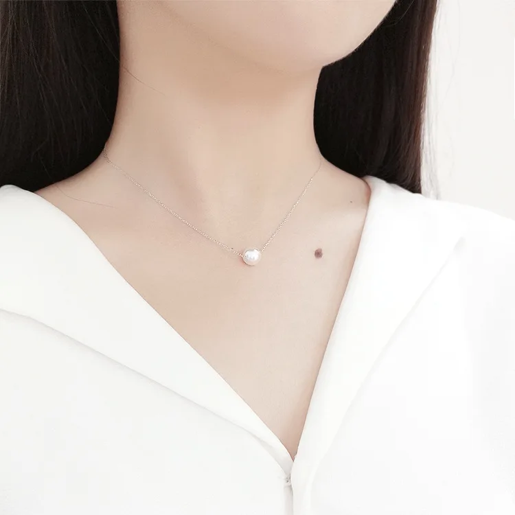 

YTF54 925 Silver Wedding necklace For Women Simulated Jewelry Engagement necklace Accessories