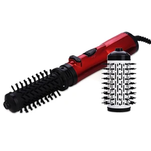 Автоматическая Вращающаяся круглая щетка для волос 2 в 1, фен, щетка для завивки, прямые Волнистые утюги, гребень для влажных и сухих волос, регулируемая скорость