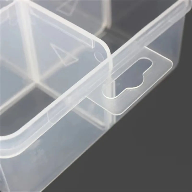 1 шт. Большая пластиковая коробка с 6 сетками простой в использовании и переносной