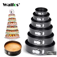 walfos baking pans kitchen cake tool cake mold metal round baking dish bakeware non stick mold kitchen accessories