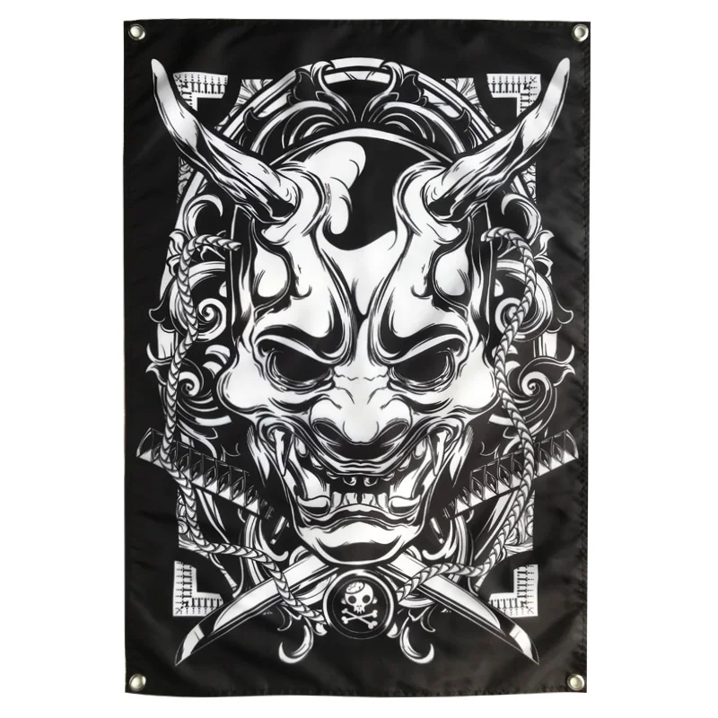Тату баннеры с черепом гобелен ретро постер настенный стикер украшение для бара