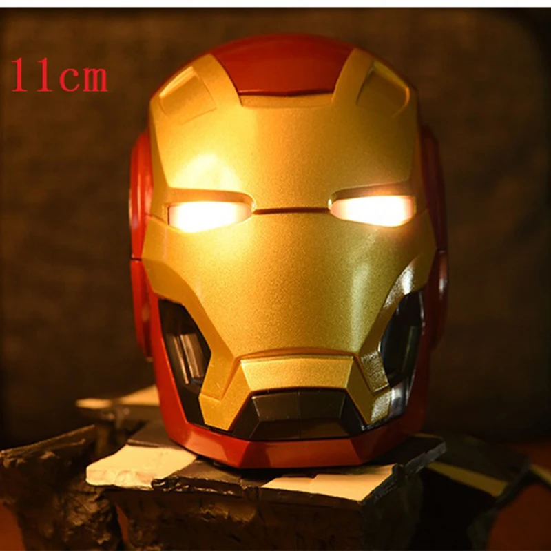Беспроводная Bluetooth-Колонка Iron Man Bluetooth-колонка бас-сабвуфер колонка с TF-картой