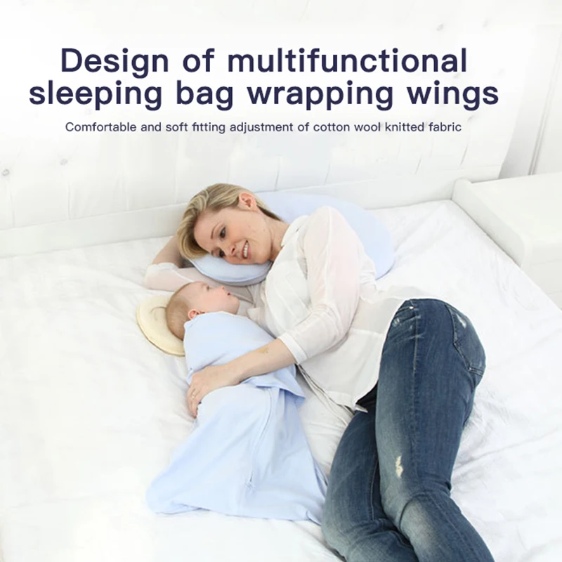 

Newborn Swaddled Baby Sleeping Bag Cotton Wrapped Swaddled Sleeping Bag Baby Spring/Summer Wrap 0-6 Months Baby Bedding