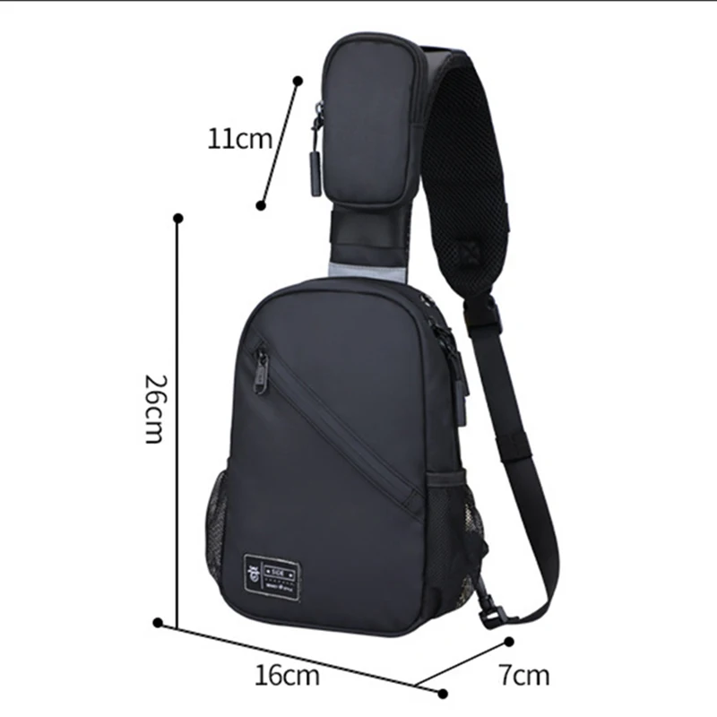 

SENKEY 2020 New Travel Chest Bags high quality Men's Fashion Crossbody Bag for Men Shoulder Bags teens Casual male Chest Pack