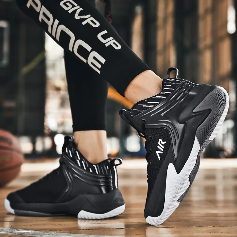 Basketball Shoes Men's Sneakers Breathable Trainers Jogging Shoes Outdoor Cushioning Sport Gym Big Size 45 Unisex Shoes 2021