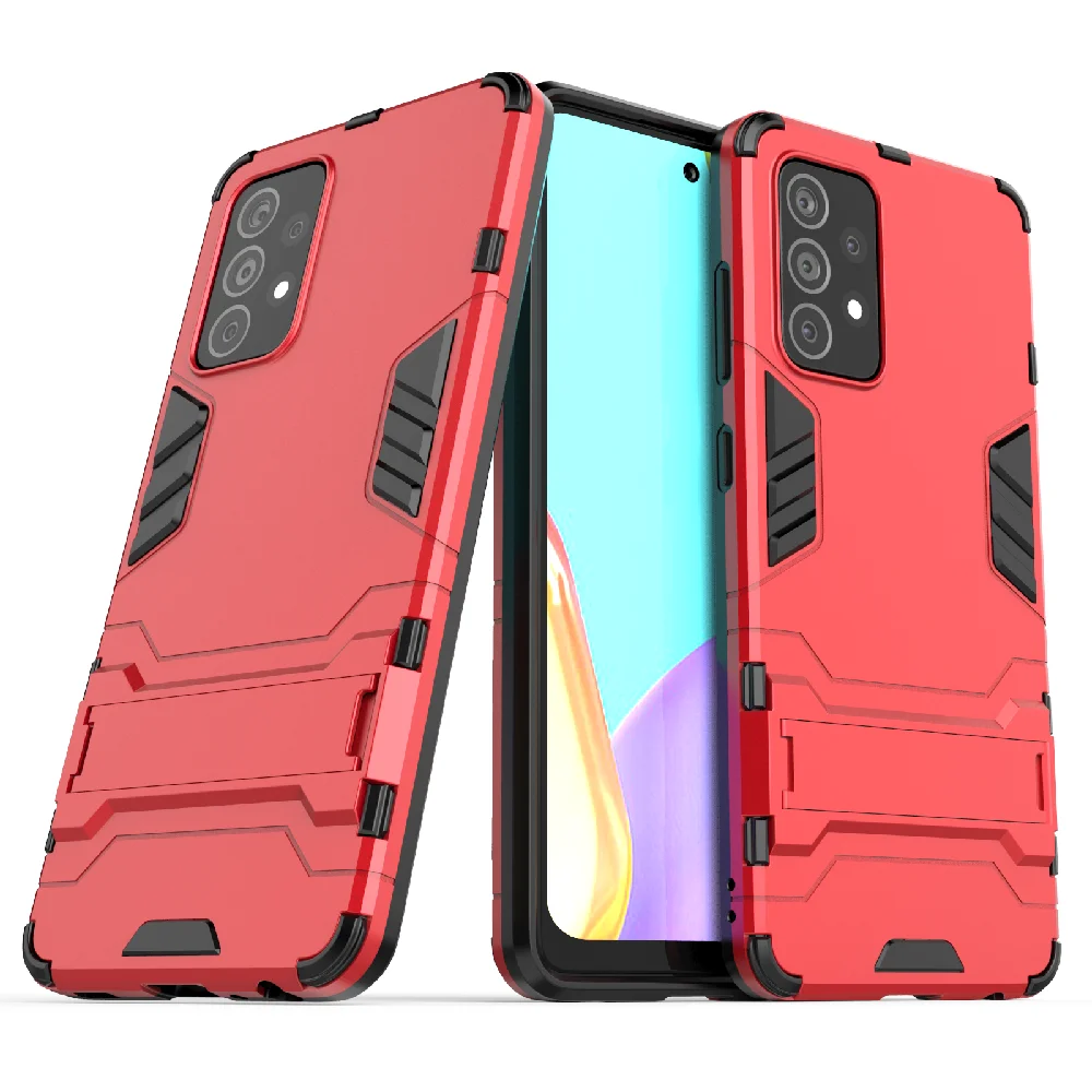 for samsung galaxy a52 case cover for samsung galaxy a52 4g 5g protective phone case kickstand robot armor coque capa hard shell free global shipping