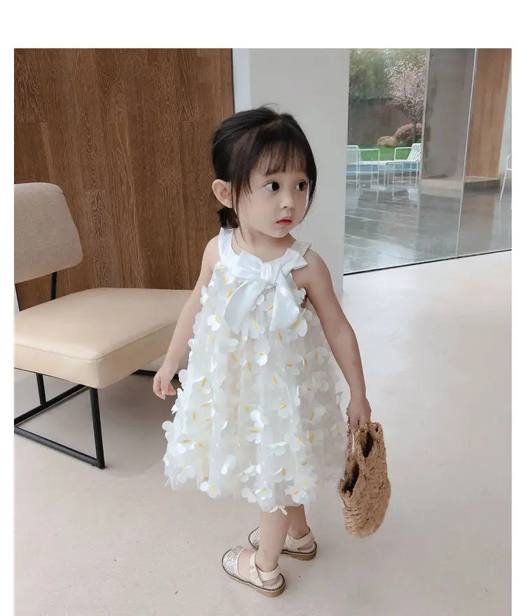 Летнее платье Тюлевая одежда для маленьких девочек 2021 пачка с бабочками детское