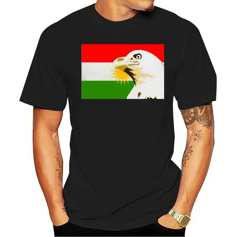 Свободный Курдистан курдский флаг логотип эмблема орла символ Isi Iaq Сирия футболка для мужчин женщин Мультфильм Повседневный короткий o-образный вырез