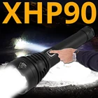 Самый мощный светодиодный фонарик XHP90 18650 лм, тактический Водонепроницаемый фонарь, 3 режима, масштабируемые охотничьи кемпинговые лампы 26650 или