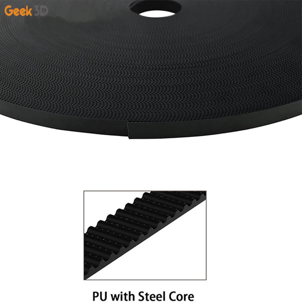 

GT2 Belt PU with Steel Core GT2 Belt 2GT Timing Belt Width 10mm for Anti-wear Reinforce Open Belt 3D printer parts