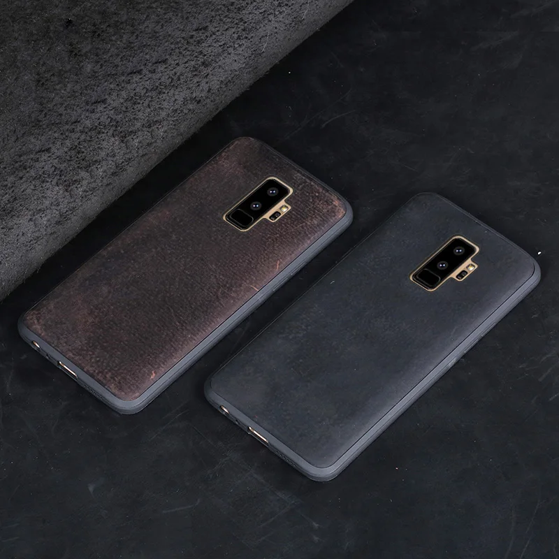Чехол для samsung Galaxy S7edge S8 S9 S10 плюс A10 A20 A30 A50 A70 из воловьей кожи чехол для Note 8, 9, 10, A5 A7 A8 J5 J6 J7 чехол