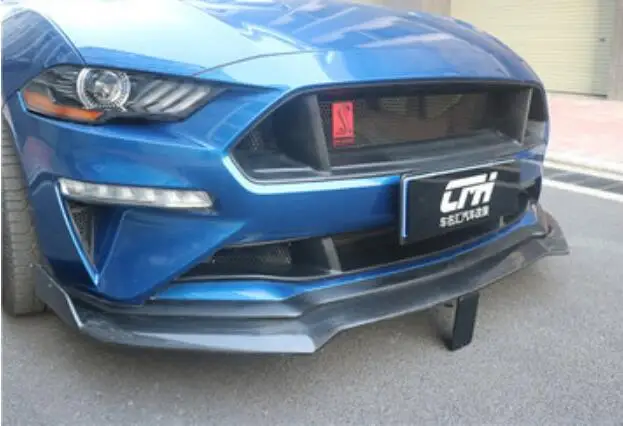 Mustang GT углеродное волокно автомобильный передний бампер гоночные решетки решетка Вокруг Накладка для Ford Mustang