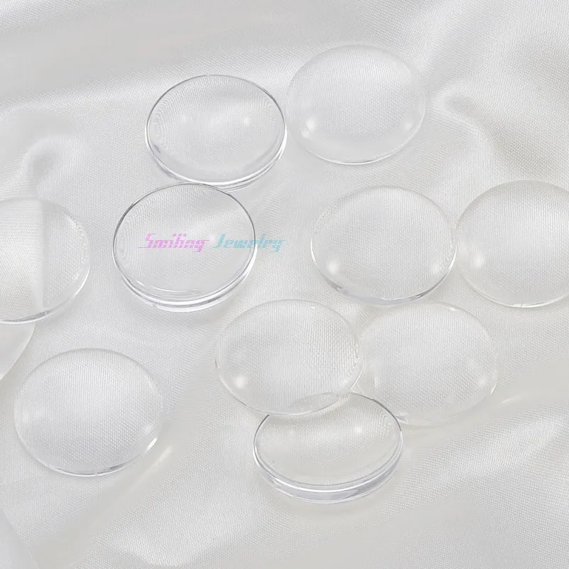 Прозрачные круглые линзы 18 мм (толщиной 5 мм) с лупой стеклянные кабошоны для