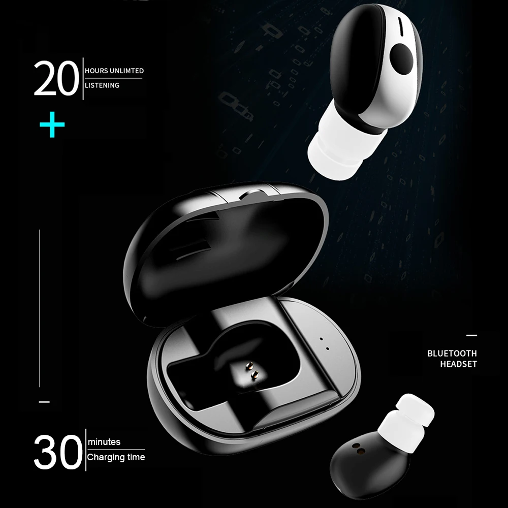 Беспроводные Bluetooth наушники-вкладыши Blutooth Handsfree спортивные наушники игровая