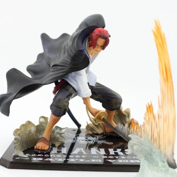 Аниме ONE PIECE ZERO Emperors Akakami No Shankusu Red Hair Shanks с боевым мечом Ver. Экшн фигурка из ПВХ